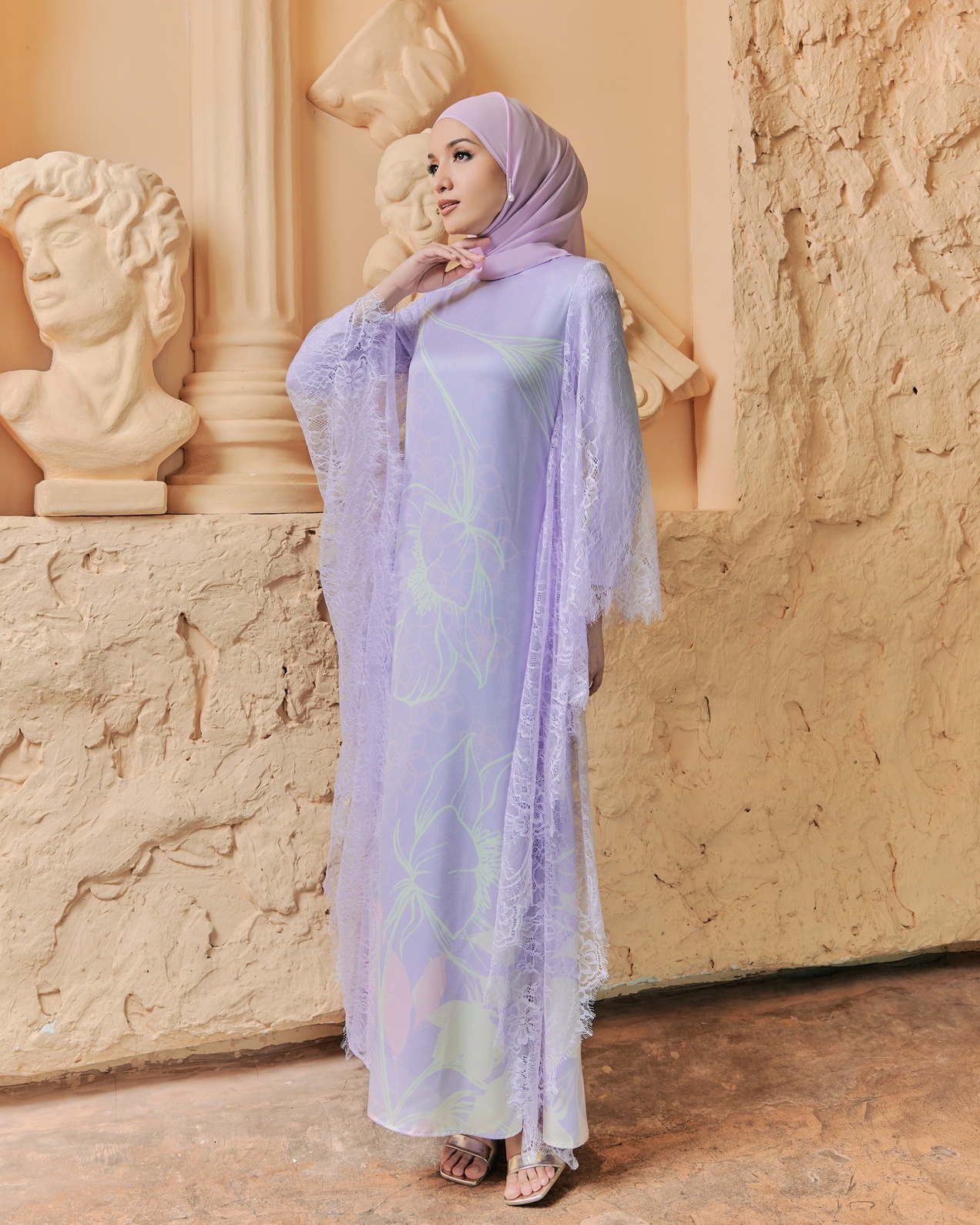 NEERA ABAYA - PURPLE LILAC